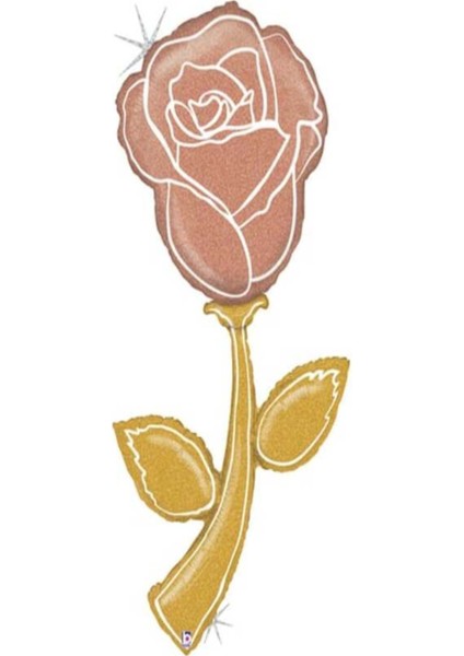 Dev Gül Folyo Balon 150 cm