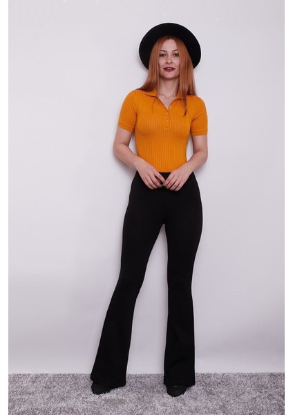 Kadın Ispanyol Paça Çelik Pantolon fiyatları