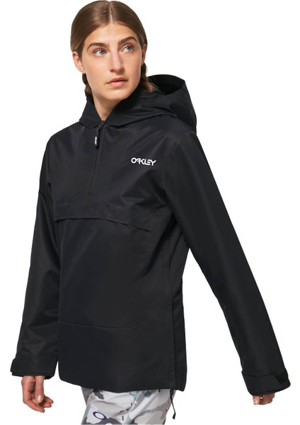 Holly Anorak Kadın Siyah Snowboard Ceketi