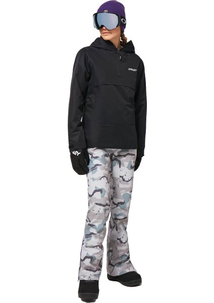 Holly Anorak Kadın Siyah Snowboard Ceketi