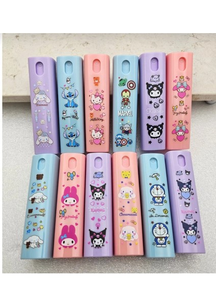 Sanrio Doldurulabilir 11 ml Kapaklı Lüx Sprey Parfüm Kolanya Şişesi Renk Seçenekli 1ADET