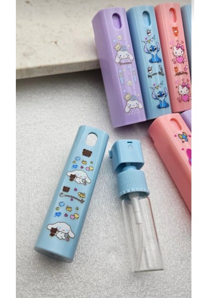 Sanrio Doldurulabilir 11 ml Kapaklı Lüx Sprey Parfüm Kolanya Şişesi Renk Seçenekli 1ADET modelleri