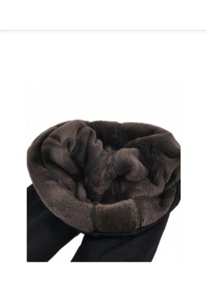 Kadın Siyah Peluş Tayt modelleri