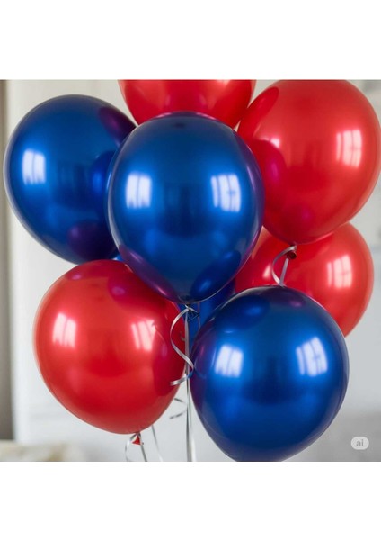 10LU Metalik Balon
