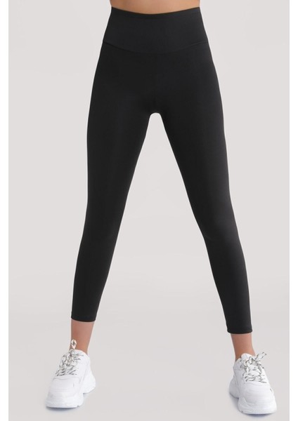 Kadın Siyah Yüksek Bel Toparlayıcı Parlak Disco Tayt modelleri