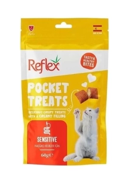 Reflex Pocket Treats Sensitive Kedi Ödül Maması 60 gr