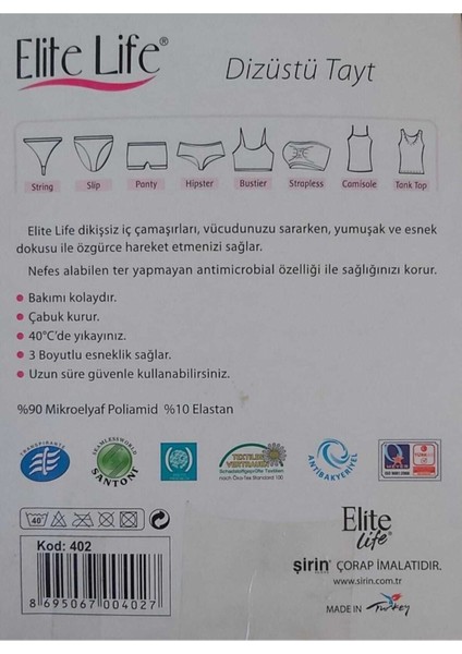 Kadın Siyah Dizüstü Tayt 402 modelleri