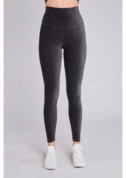 Kadın Kadife Fitilli Antrasit Tayt fiyatları