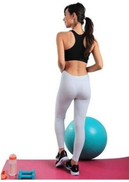 Kadın Beyaz Yüksek Bel Tayt V4000 fiyatları