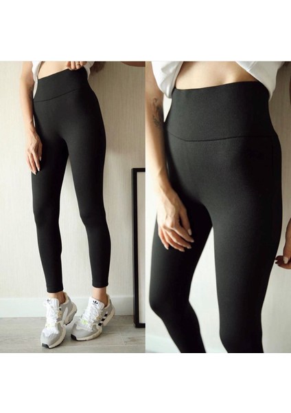 Kadın Siyah Yüksek Bel Çelik Tayt fiyatları