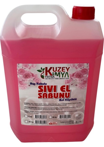 Hoş Kokulu Sıvı El Sabunu- Bol Köpüklü 5 kg