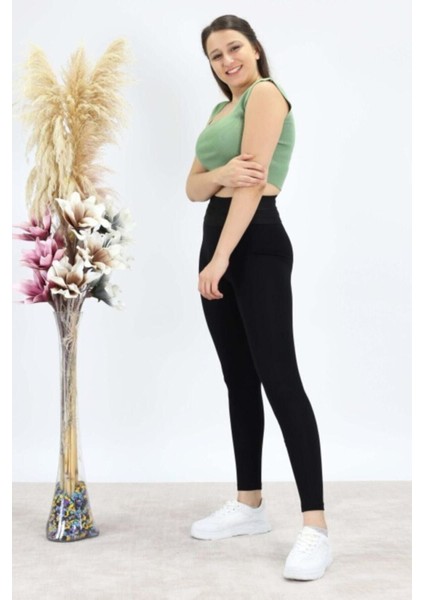 Korsajlı Çelik Örme Tayt