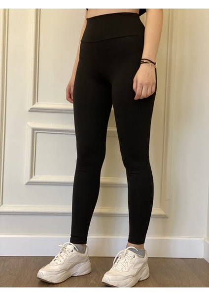 Kadın Siyah Çelik Örme Tayt fiyatları