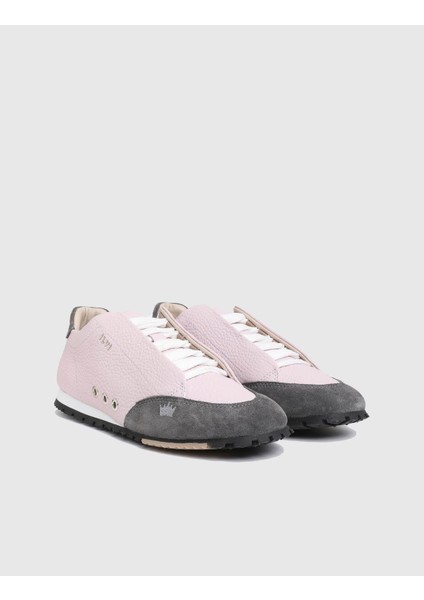 Calisto Hakiki Floter Deri Süet Pembe Kadın Spor Ayakkabı