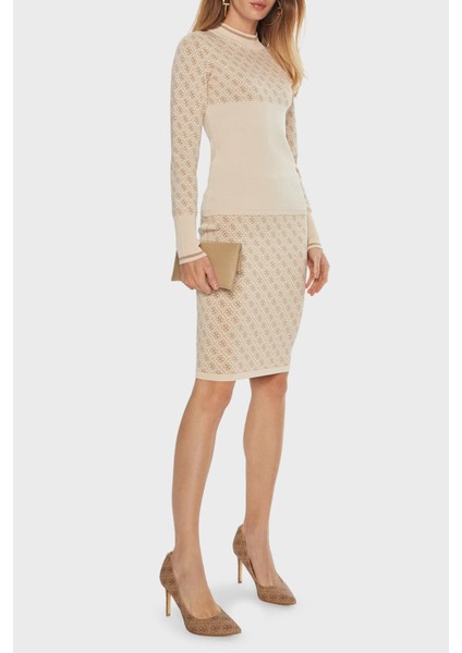 Lise Tamamı Logolu Slim Fit Normal Bel Triko Mini Etek W4BD53Z37K0 Bayan Etek W4BD53 Z37K0 F05O fiyatları