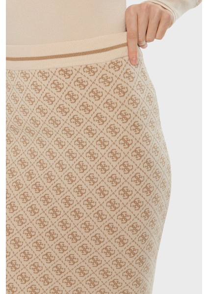 Lise Tamamı Logolu Slim Fit Normal Bel Triko Mini Etek W4BD53Z37K0 Bayan Etek W4BD53 Z37K0 F05O fırsatları