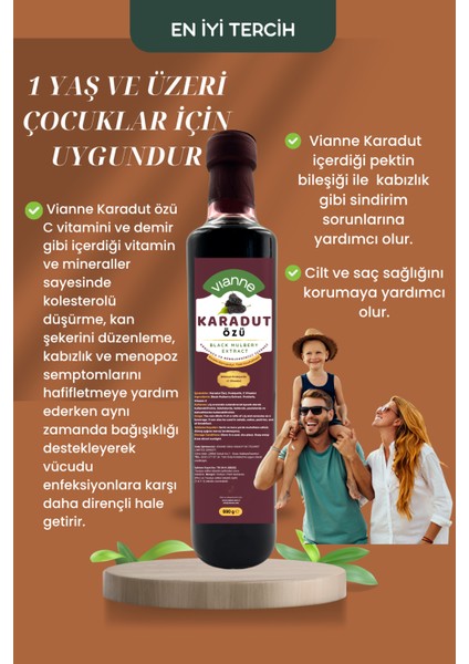 Karadut Özü 680 G - Bitkisel Prebiyotik + C Vitamini - Şeker Ilavesiz, Katkı Koruyucu Içermez fiyatları