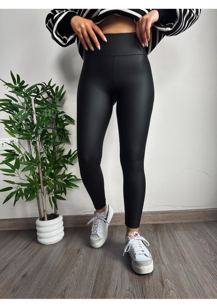 Yüksek Bel Mat Deri Tayt fiyatları