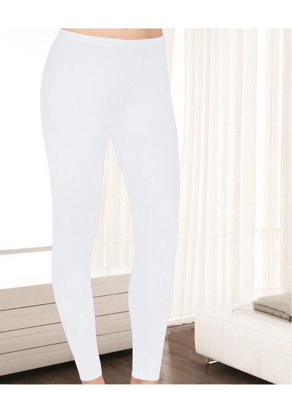 Kadın Beyaz Modal 3 Lü Paket Beyaz Uzun Tayt