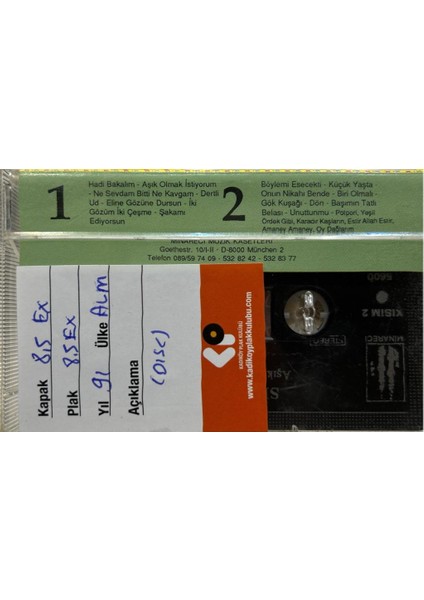 Sinan Özen- Aşık Olmak Istiyorum Alman Baskı Kaset fiyatları