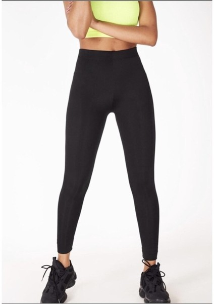 Içi Havlu Tayt 1 Adet Siyah