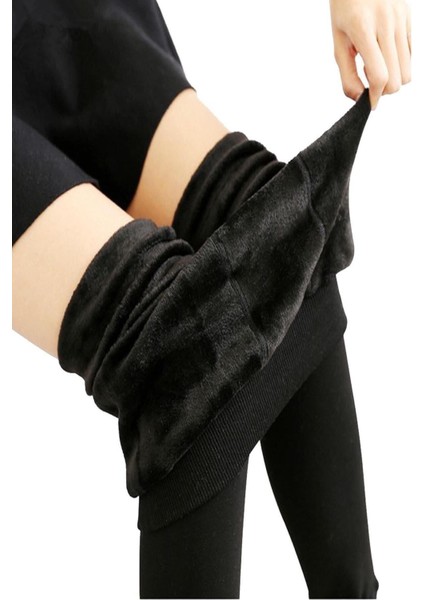 Peluş Çift Taraflı Giyilebilen Tayt