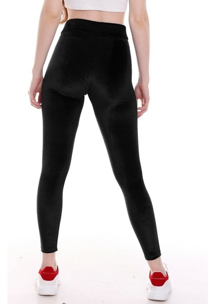 Yeni Sezon Kışlık Yüksek Bel Esnek Fransız Kadife Tayt modelleri