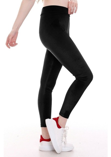 Yeni Sezon Kışlık Yüksek Bel Esnek Fransız Kadife Tayt fırsatları