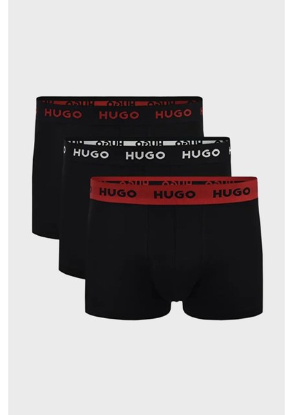 Logolu Streç Pamuklu 3 Pack Boxer Erkek Boxer 50532611 010