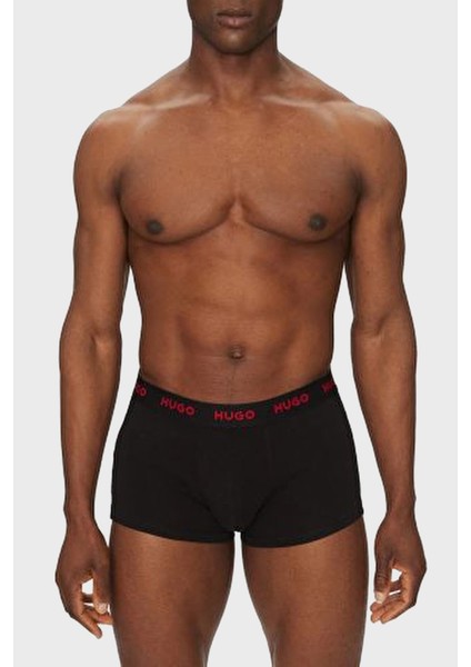 Logolu Streç Pamuklu 3 Pack Boxer Erkek Boxer 50532611 010 fiyatları