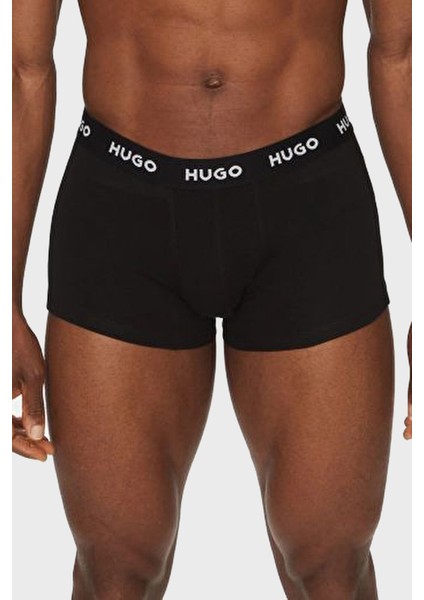 Logolu Streç Pamuklu 3 Pack Boxer Erkek Boxer 50532611 010 fırsatları