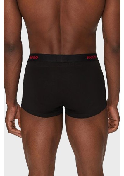 Logolu Streç Pamuklu 3 Pack Boxer Erkek Boxer 50532611 010