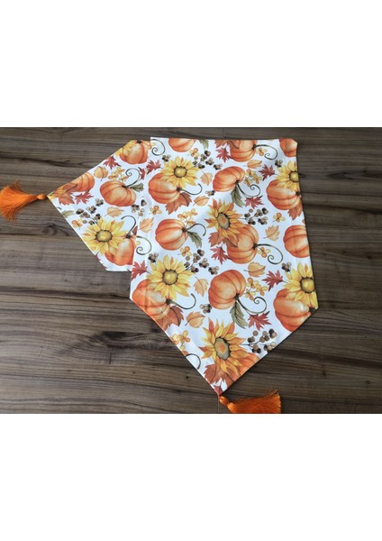 Balkabağı Desenli Runner