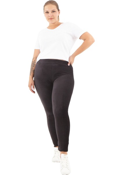 Füme Fitilli Kadife Tayt Büyük Beden fiyatları