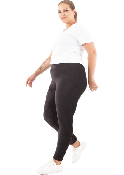 Füme Fitilli Kadife Tayt Büyük Beden modelleri