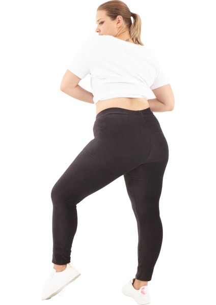 Füme Fitilli Kadife Tayt Büyük Beden fırsatları