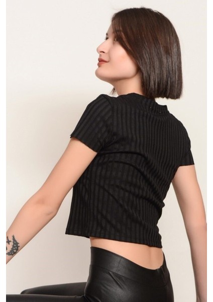 Kadın Elastan, Toparlayıcı, Fit Görüntü, Ince Yazlık Deri, Siyah Tayt