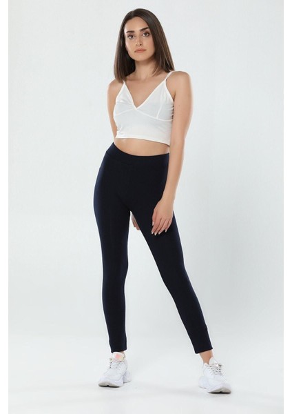 Kadın Siyah Bambu Tayt