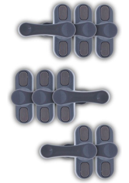 Gri Pencere Emniyet Kilidi 8 Adet Çocuk Hırsız Kilidi Çekmeli Metal Kilit indirimleri