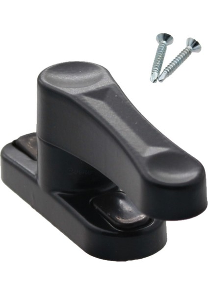 Siyah Pencere Emniyet Kilidi 3 Adet Çocuk Hırsız Kilidi Çekmeli Metal Kilit