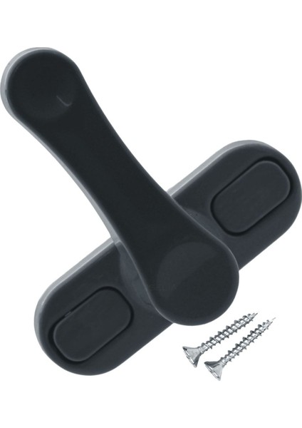 Antrasit Pencere Emniyet Kilidi Çocuk Hırsız Kilidi Çekmeli Metal Kilit