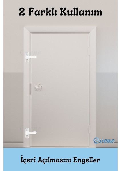 Antrasit Pencere Emniyet Kilidi 3 Adet Çocuk Hırsız Kilidi Çekmeli Metal Kilit