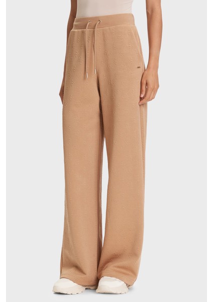 3D Peony Jakarlı Streç Pamuklu Relaxed Fit Jogger Pantolon V5YB19KBSL2 Bayan Pantolon V5YB19 Kbsl2 Fndq