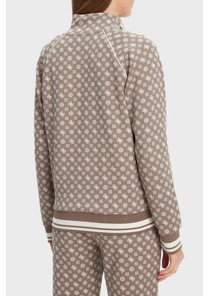 Aggie 4g Logo Baskılı Regular Fit Dik Yaka Scuba Sweat V5YQ03KB212 Bayan Sweat V5YQ03 KB212 P8HI modelleri