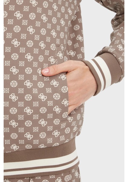 Aggie 4g Logo Baskılı Regular Fit Dik Yaka Scuba Sweat V5YQ03KB212 Bayan Sweat V5YQ03 KB212 P8HI indirimleri