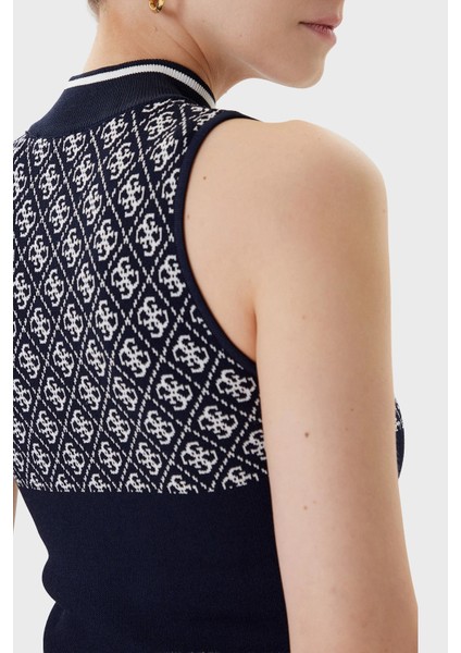 Sl Rn Lise 4g Logolu Slim Fit Yarım Balıkçı Yaka Triko Kazak W3YR26Z37K0 Bayan Kazak W3YR26 Z37K0 Fbcf indirimleri