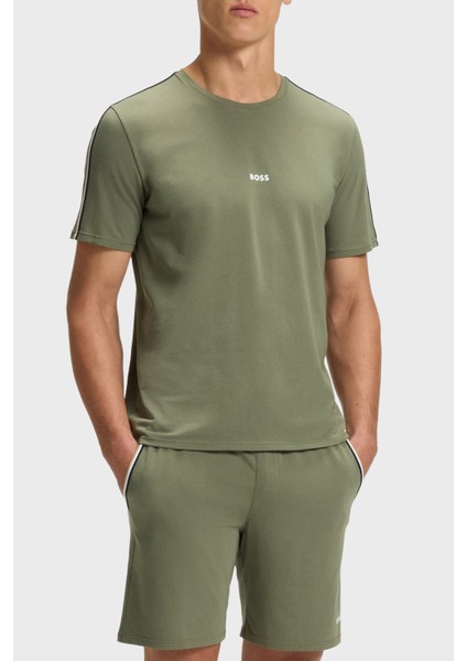 Pamuklu Regular Fit Bisiklet Yaka Logolu T Shirt Erkek T Shirt 50545930 349