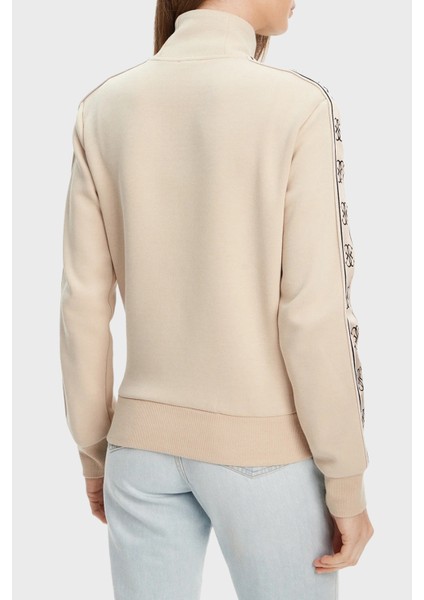 Britney Pamuklu Logolu Regular Fit Dik Yaka Sweat V2YQ16KB3P2 Bayan Sweat V2YQ16 KB3P2 A90F modelleri