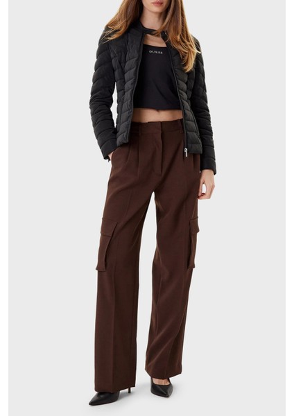 New Vona Kapitoneli Regular Fit Bisiklet Yaka Logolu Mont W5YL13WHDQ0 Bayan Mont W5YL13 Whdq0 Jblk fiyatları