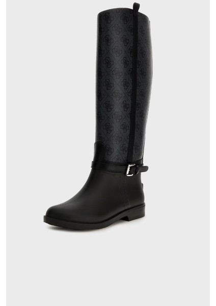4g Logolu Kemerli Çizme FL7HORELE11 Bayan Çizme FL7HOR ELE11 Black